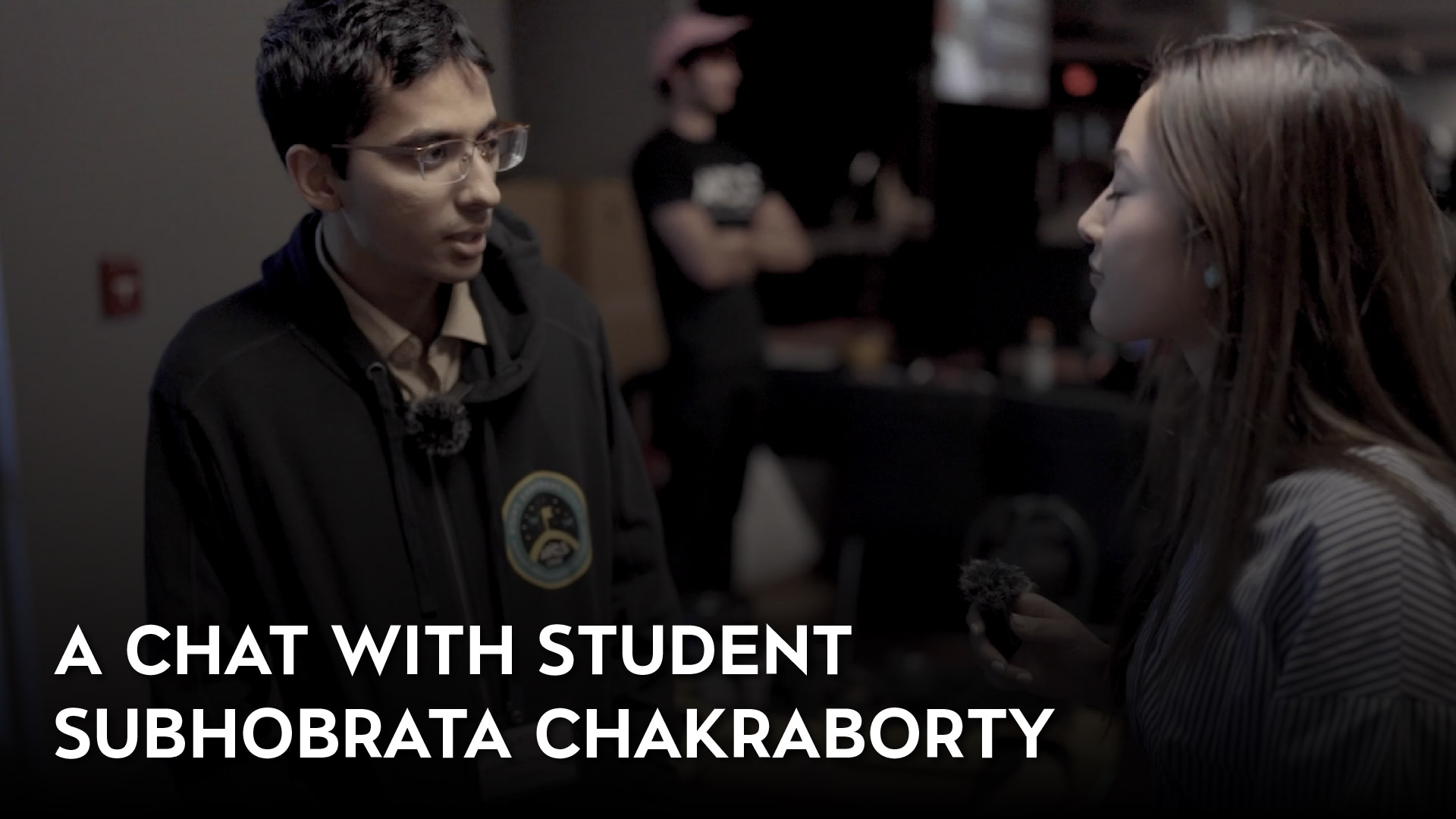 'A Chat with Student Subhobrata Chakraborty' Video Thumbnail