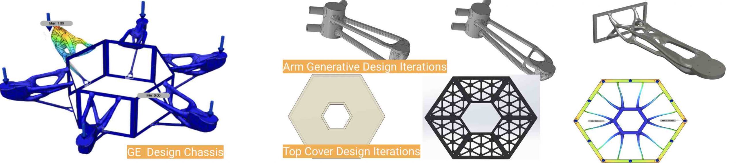 Mars Science Helicopter Project Image Collage of Prototype/Design Concepts